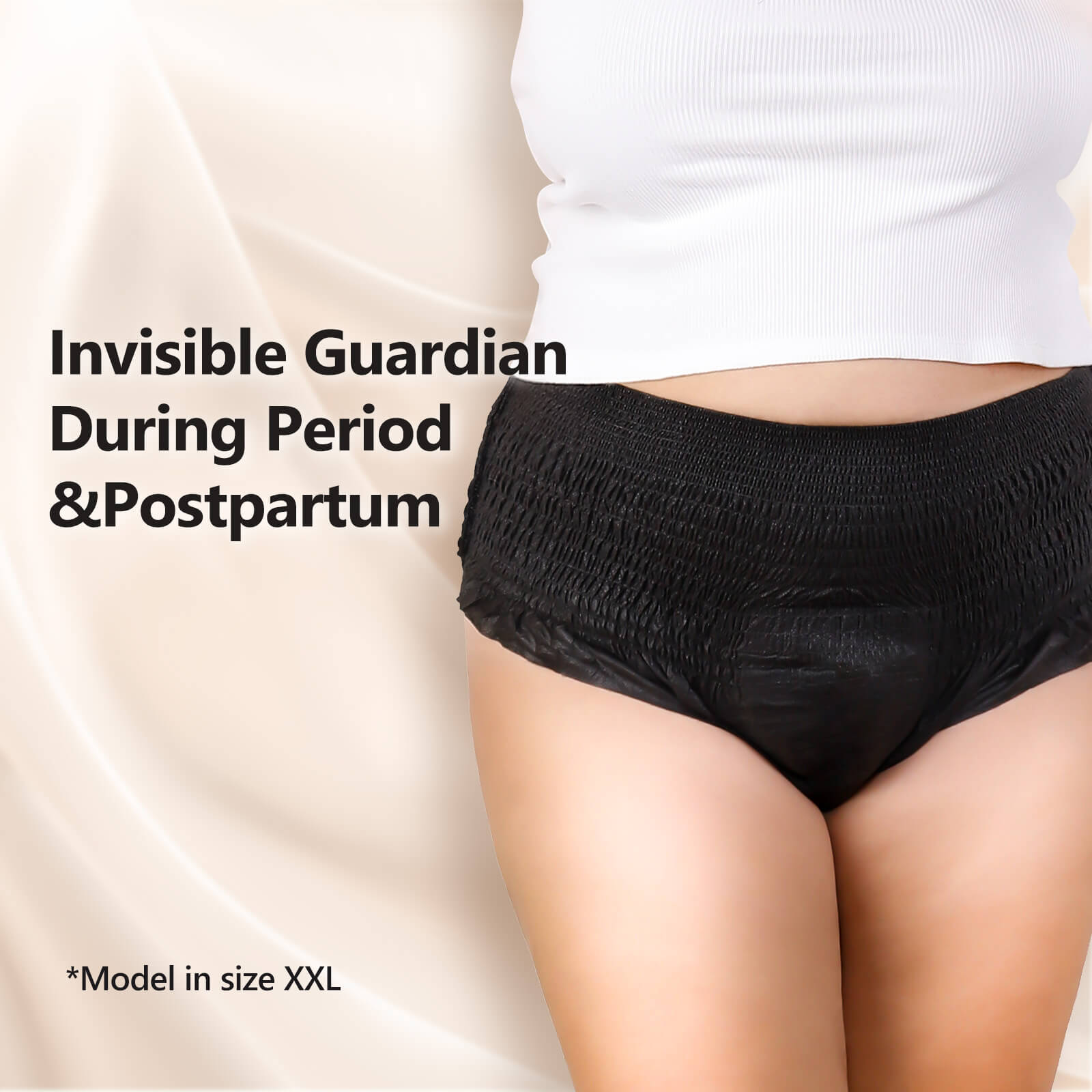 MOLLIS Women's Luxurious Disposable Period Underwear, L/XL, 16 Count